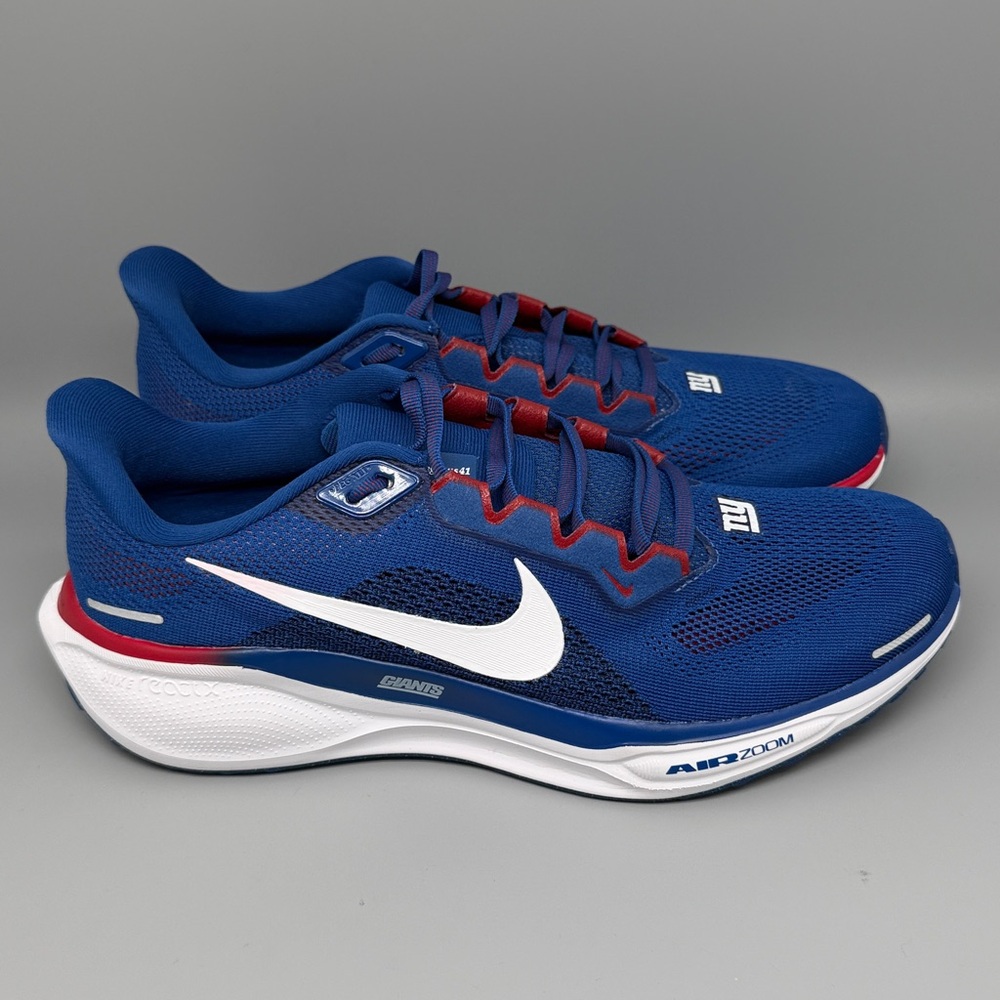 Nike Air Zoom Pegasus 41 NY Giants Blue‎ Red Running Shoe FZ5088-400 Men’s Sz 10